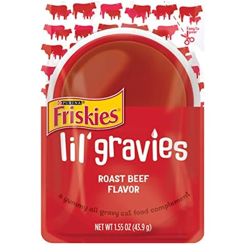 Purina Friskies Lil' Gravies Roast Beef Flavor Cat Food Complement Cover