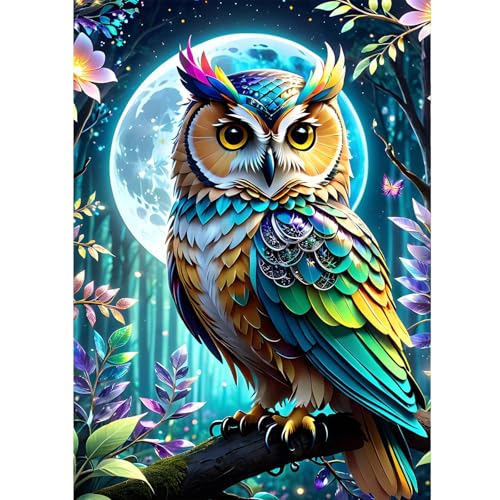 Ycydilirab Owl Diamond Art Kits for Adults- 5D Diamond Painting