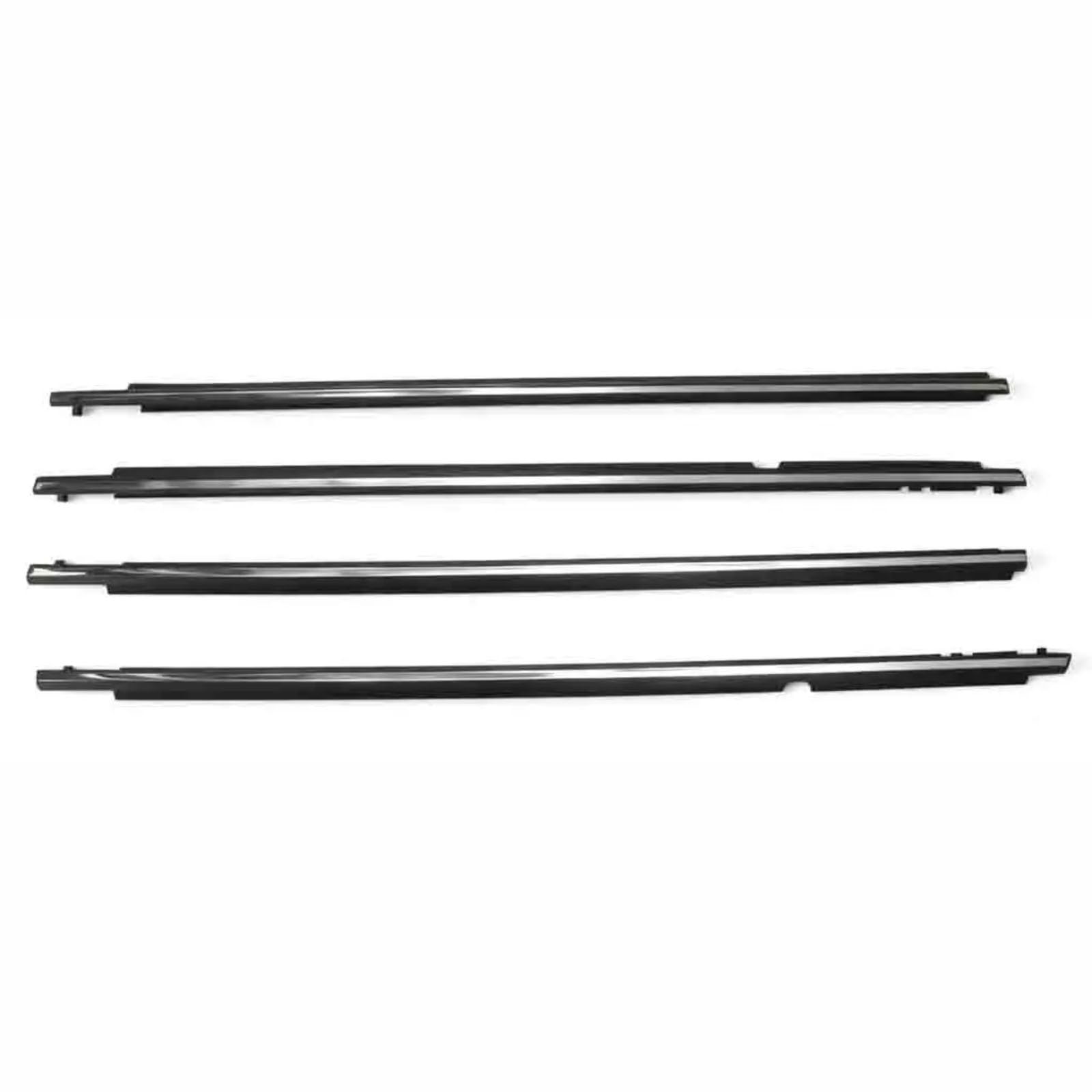 Glilar Chrome Automotive Window Seals Car Window Seals Compatible With Toyota For Corolla 2009-2013 Auto Door Outside Weatherstrip Seal Belt 7574002190 7573012300 7571002210(Chrome)