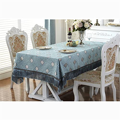 Nappe de table en chenille pour salon et table à thé ambiance chaleureuse