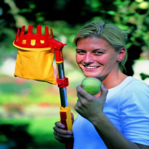 Image of WOLF-Garten Fruit Picker with cutting blade and soft cloth catching-bag RGM