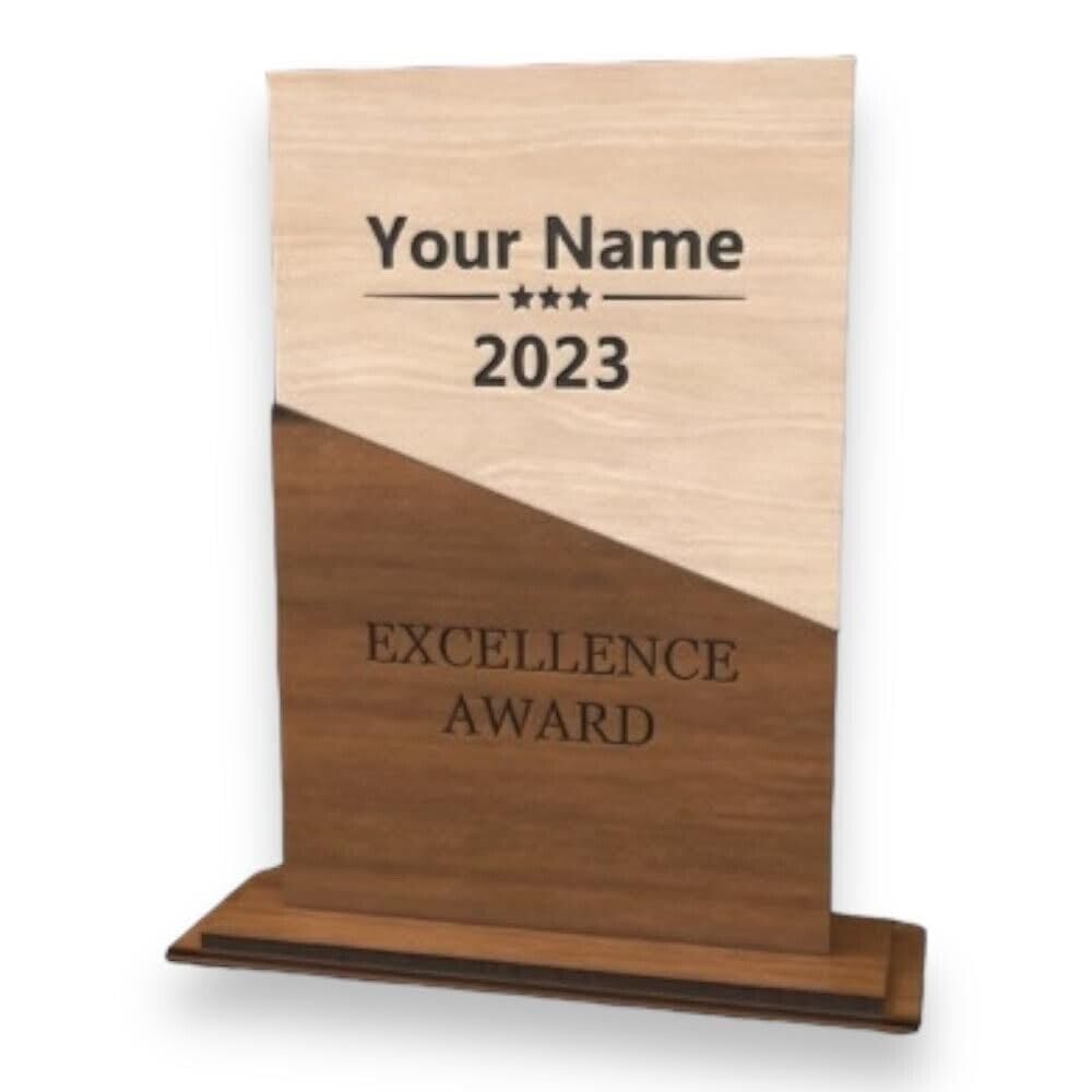 Celebrate achievements with our Personalised Custom Award Trophy Plaque, a symbol of excellence, achievement and recognition. Crafted with precision and elegance.