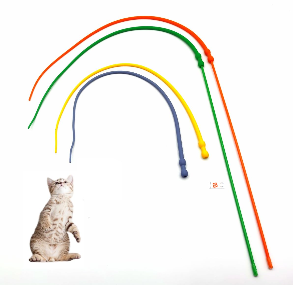 CYBERNOVA Giocattolo Interattivo Per Gatti Con Bacchetta A Molla, Dispensatore Di Croccantini Incorporato/giocattolo Puzzle Per Animali Domestici/alimentatore Lento Per Gatti E Gattini (verde - 6