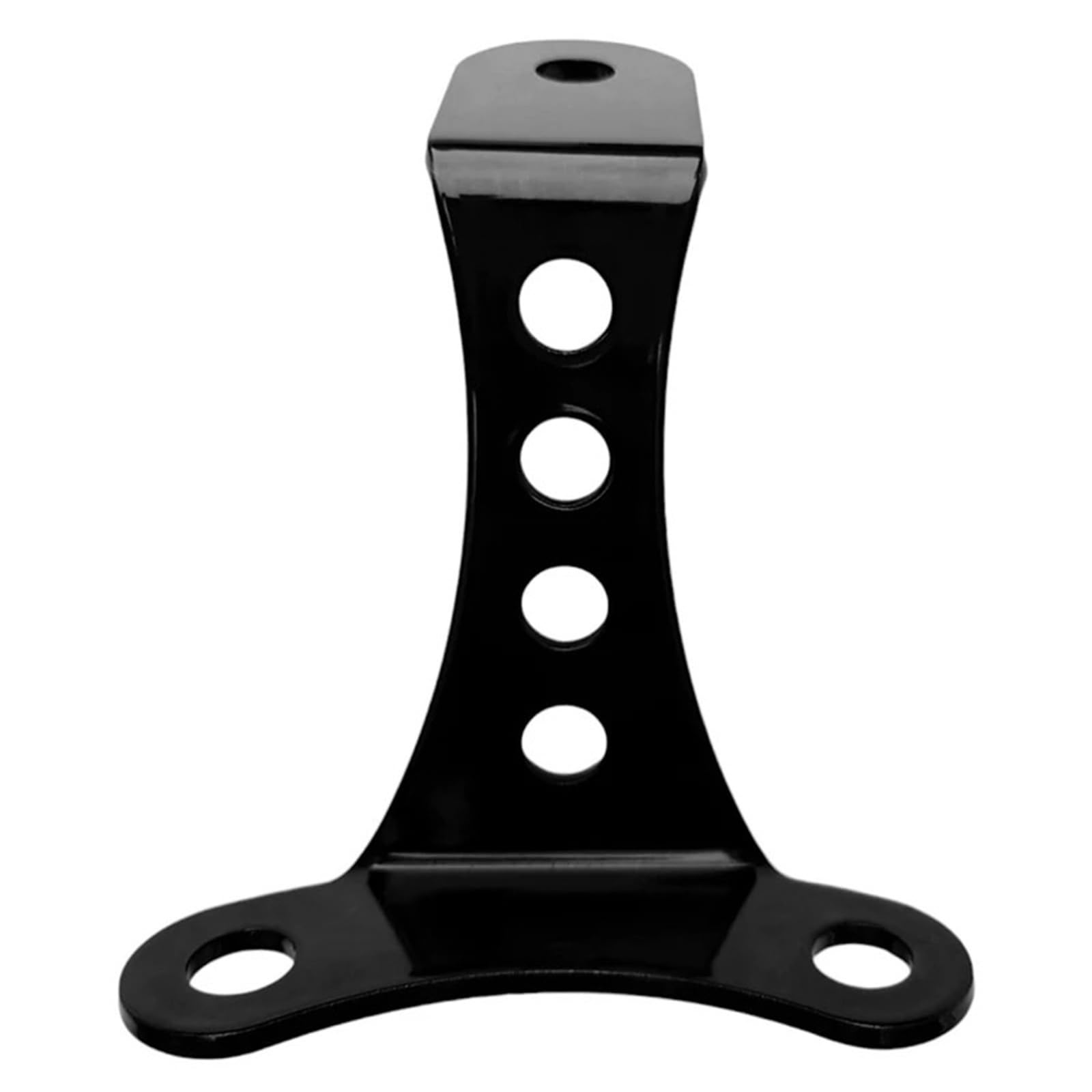 Headlight Bracket Mount Fit for Harley Sportster Big Twin for Triumph Universal 3.5" Powdercoated Gloss Black & Chrome Headlight Mount(Gloss Black)