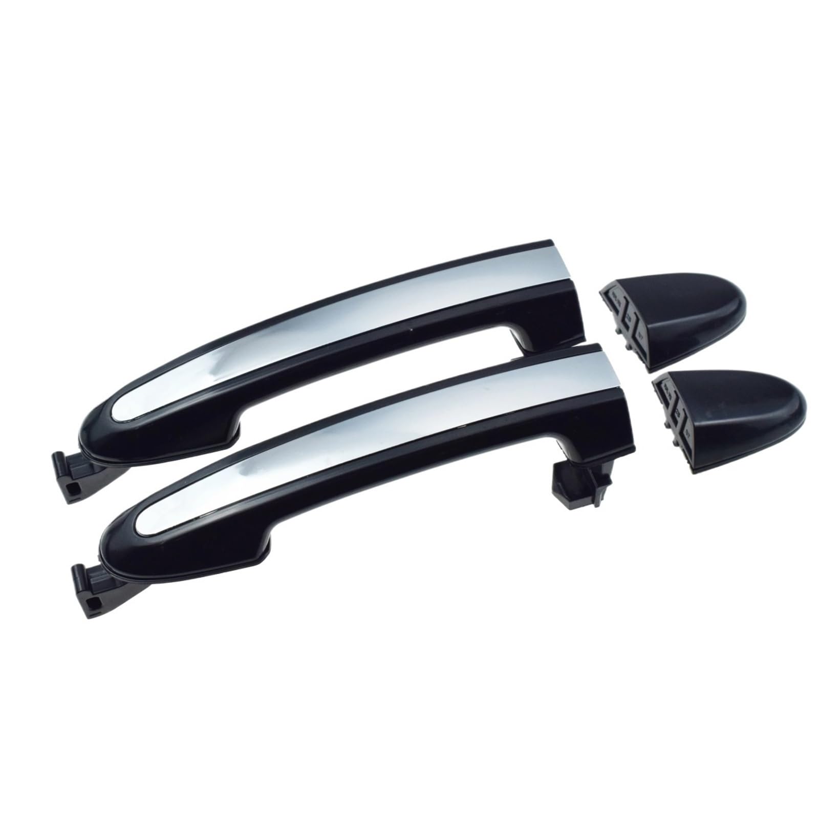 HILLAR Door Outer Handle for Hyundai for Santa Fe 2.4L 3.5L 2007-2012 Outside Door Handle W/Chrome 82651-2B000, 82661-2B000(2 Rear LH RH)