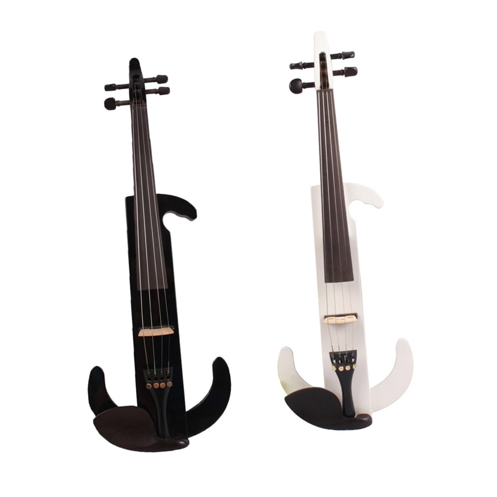 Violon Électrique 4/4 Adulte Professionnel Jouant Instrument À Cordes Noir Ou Blanc Instruments À Cordes Du Violon(Black)