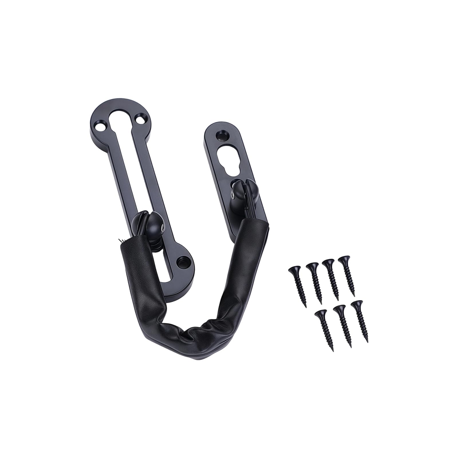Albertro Black Commercial Grade Door Security Chain Rustproof Untarnished Data Security For Hotel Room Welcome Door Addition