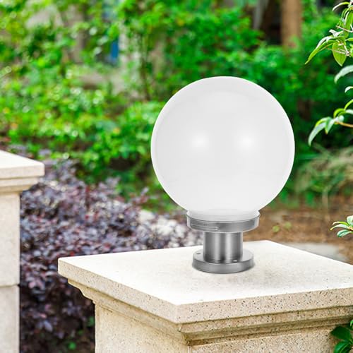 Farola de exterior moderna elegante con esfera acrílica GALPADA 6