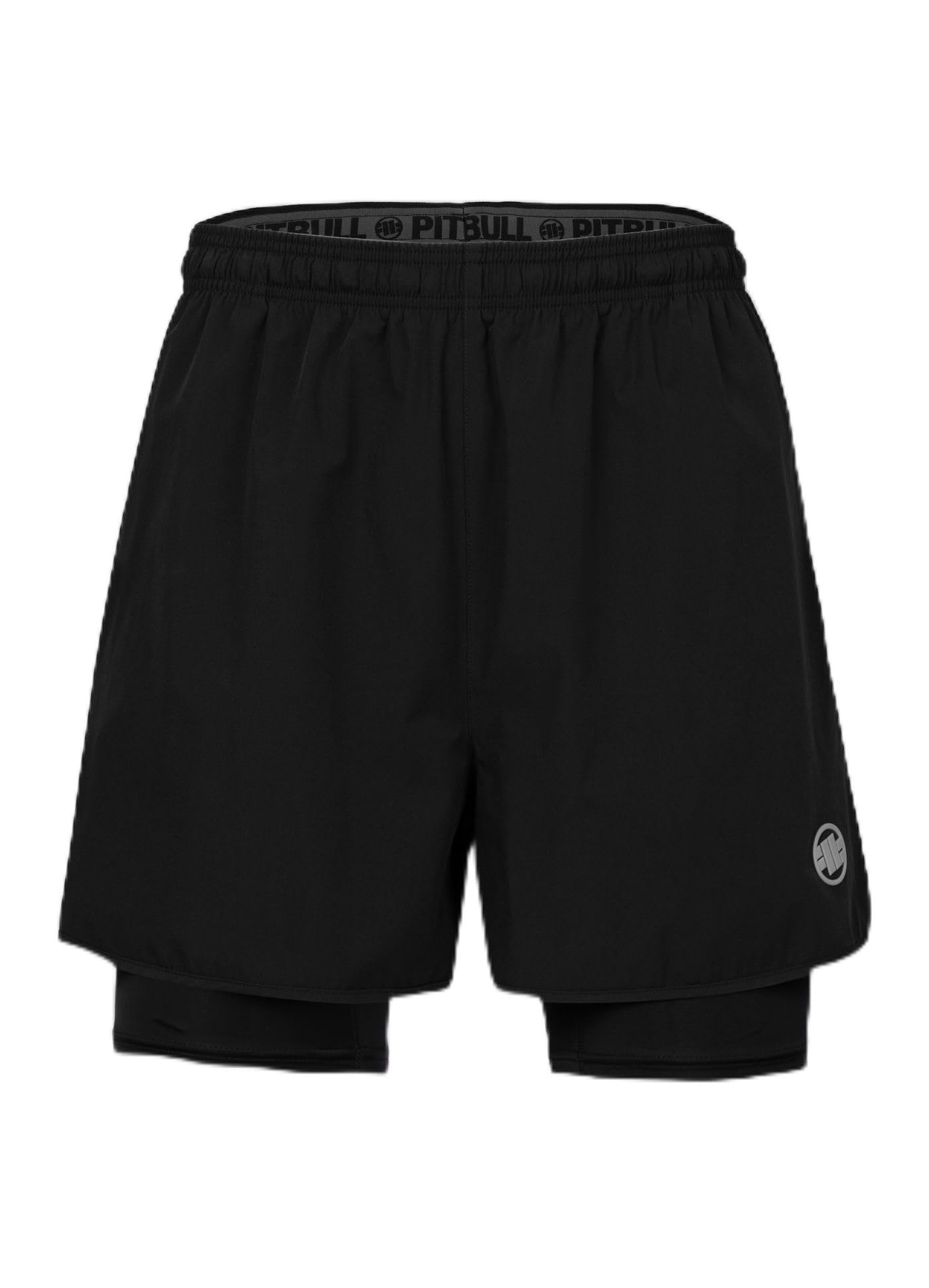 PITBULL - Shorts Herren Performance Pro Plus, Kurze Hosen, Sporthose | Elastischer Bund, Herren-Shorts Mesh 2in1, Sport Kurz Hose, Trainingshose Fitness Training