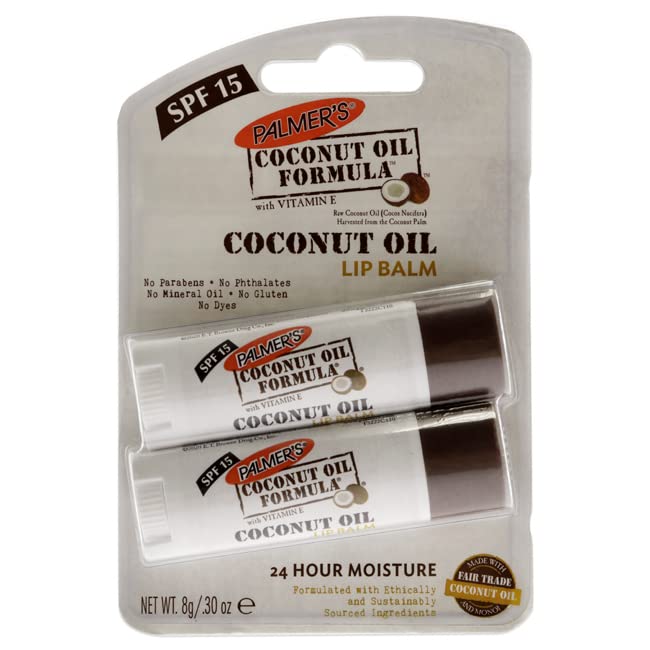 Palmer's Coconut Oil Lip Balm SPF 15 Duo, 2 Count Beauty