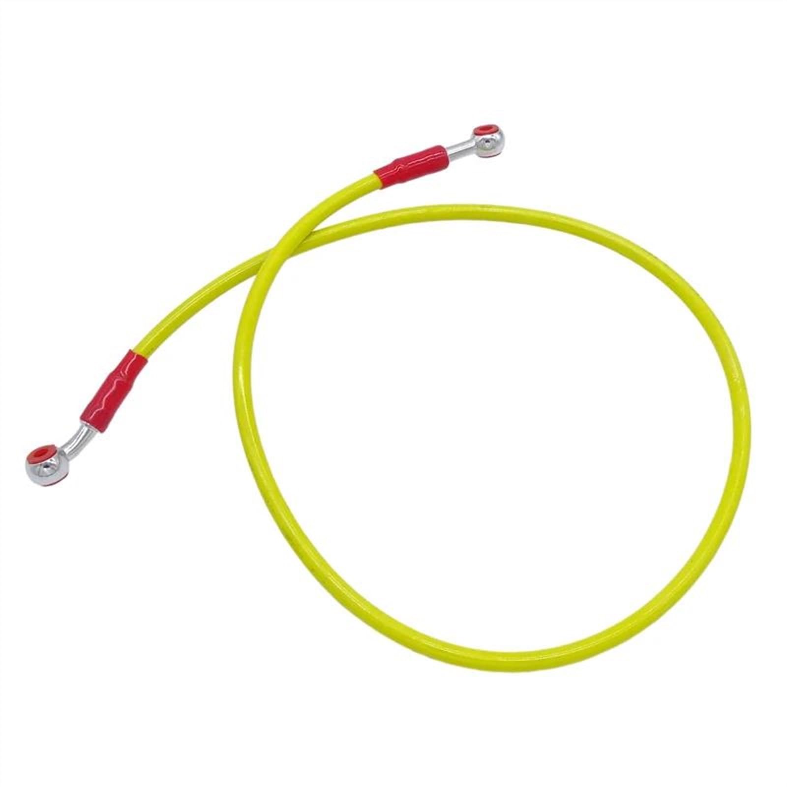 Ksxzw Yellow Motorbike Part Motorcycle Braided Steel Hydraulic Brake Line Clutch Oil Hose Tube 90Cm(Yellow)