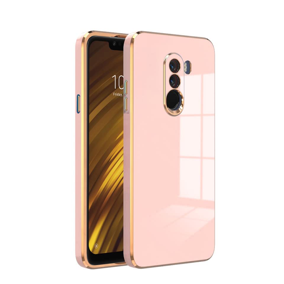 V-TAN Electroplated Chrome 6D with Camera Protection| Slim Shockproof | Soft TPU | Back Cover Compatible with Poco F1 (Pink) (B0C3QYNQXZ) Amazon Price History, Amazon Price Tracker