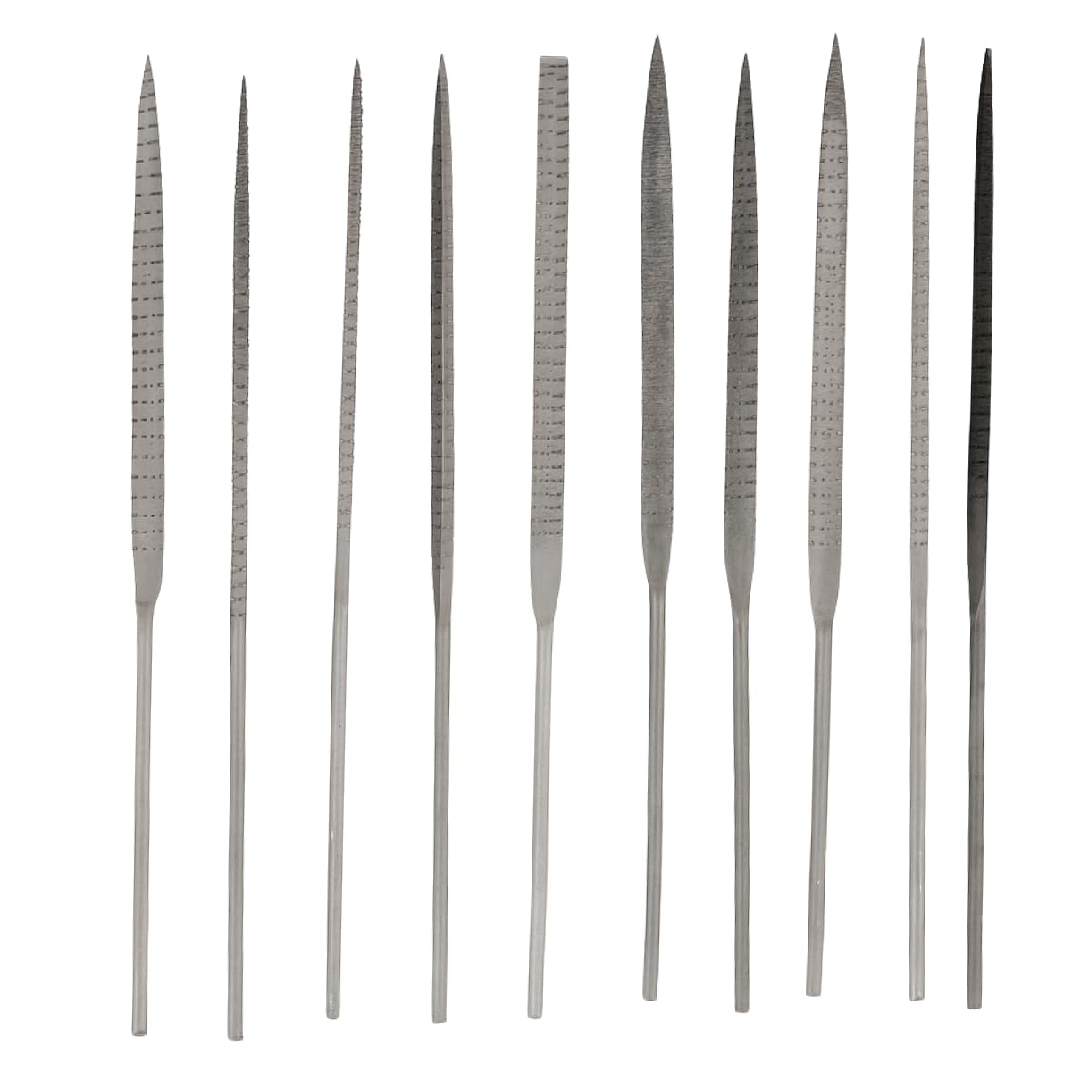 ARTESIA TOOL 10-Piece Carbon-Steel Needle Rasp Files | Variety Set | 140mm Length | Ideal for Crafts & Precision Work | Includes PVC Pouch