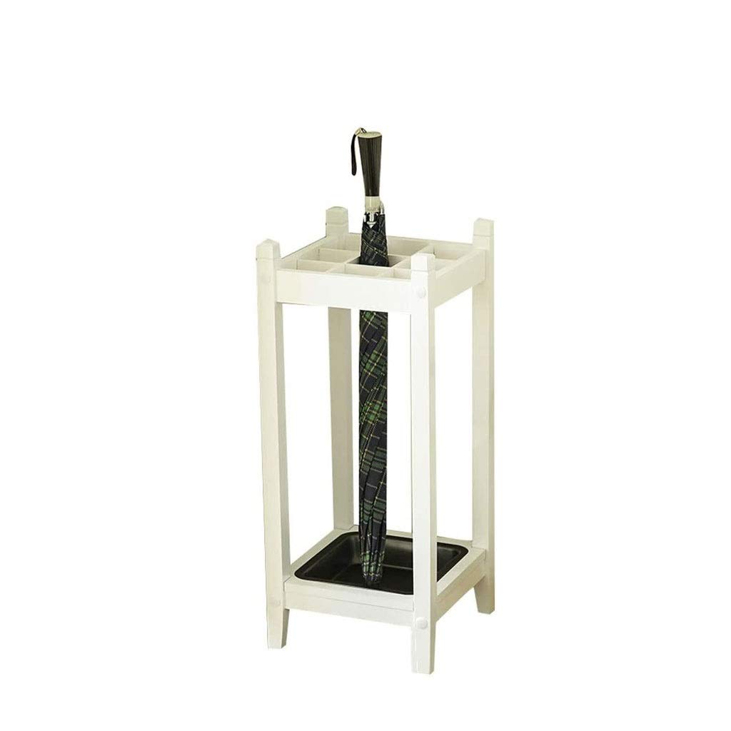KLerDH Umbrella Stand, Umbrella Stand， Storage Rack ， Hotel Lobby Commercial Household Full Solid Wood Metal Rod