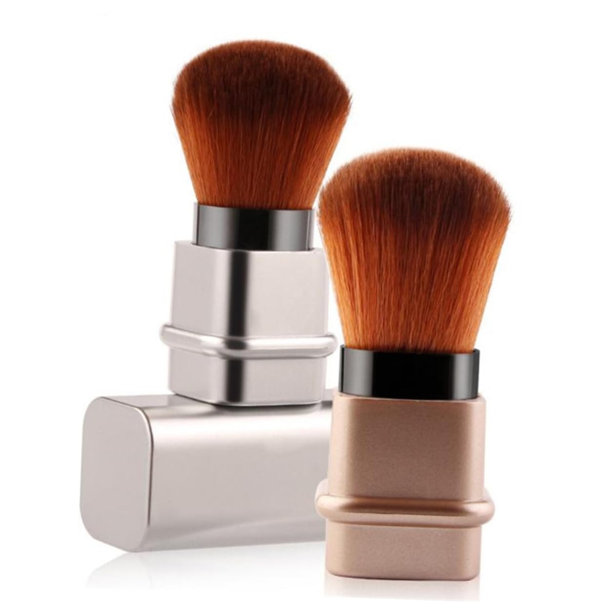 Beavorty Retractable Dust Brush for Cream Foundation Makeup Brush Set and Highlighter for Home Use