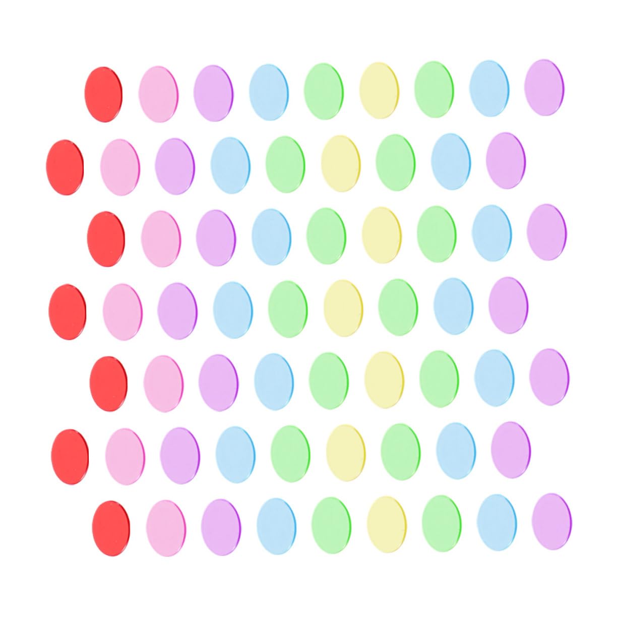 ifundom 300pcs Bingo Chips Plastic Game Counters Counting Chips for Bingo Gambling Games Assorted Colors Random