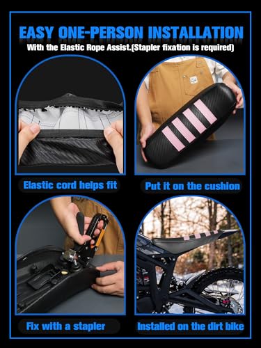 Image of Electric Dirt Bike Seat Cover for Talaria Sting MX3 /R MX4 MX5 PRO Pink,High Elastic Leather