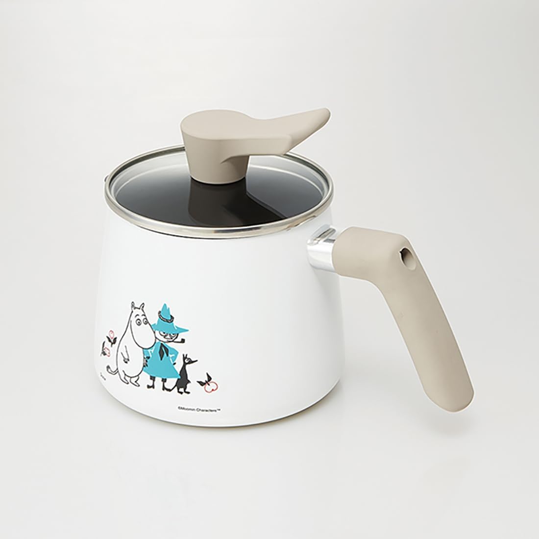 Skater ANMP1-A Multi Pot, 3.3 gal (1.3 L) For Gas Fire, 7 in 1 Unit, All-Purpose Pot, Rice Cooker, Milk Pan, Fryer, Single Handled Pot, Moomin
