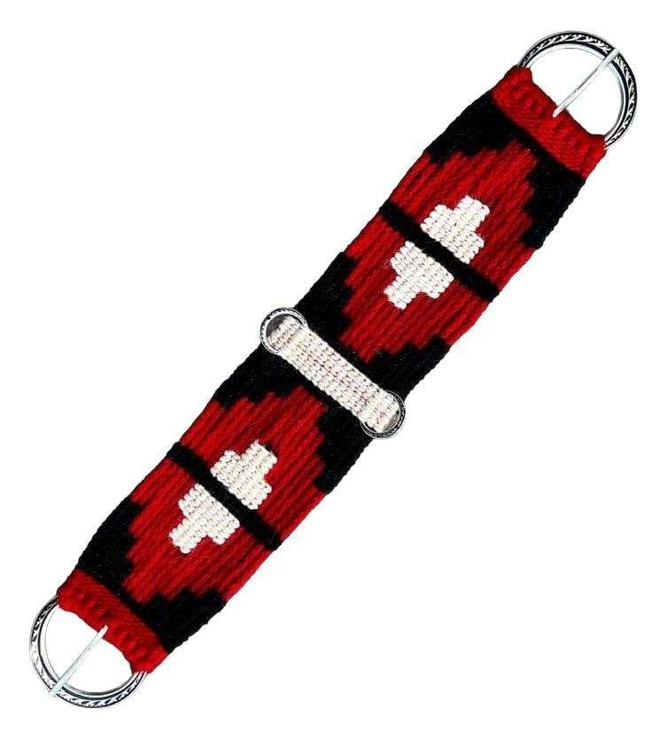 Cheval's Horse Western Mohair Wool Cinch Stainless Steel Buckles Durable and Breathable Equestrian Gear Saddle Cinch Ideal for Trail Riding Barrel