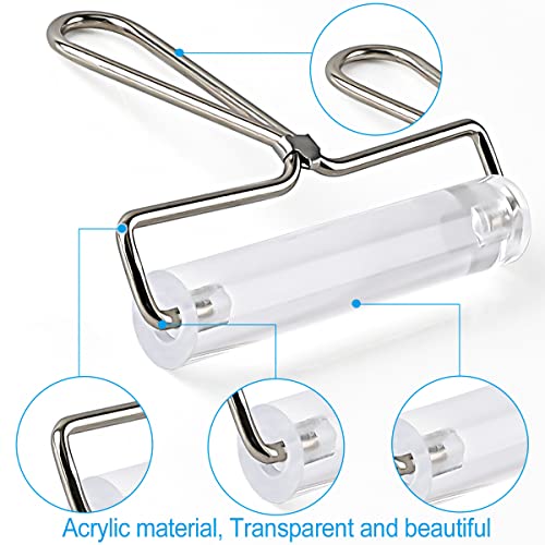 Image of Acrylic Roller, Ideal for Anti Skid Tape Construction Tools, Clay Rolling Pin and Stamping Tools (6-Inch, Clear)