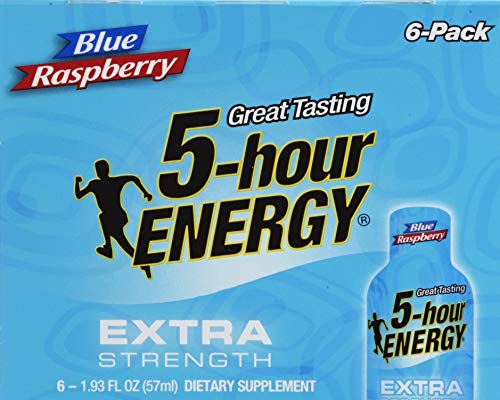 5 HOUR ENERGY EXTRA STRENGTH BLUE RASPBERRY LIQUID ENERGY SHOT PLASTIC BOTTLE 11.58 OZ – 0719410760061