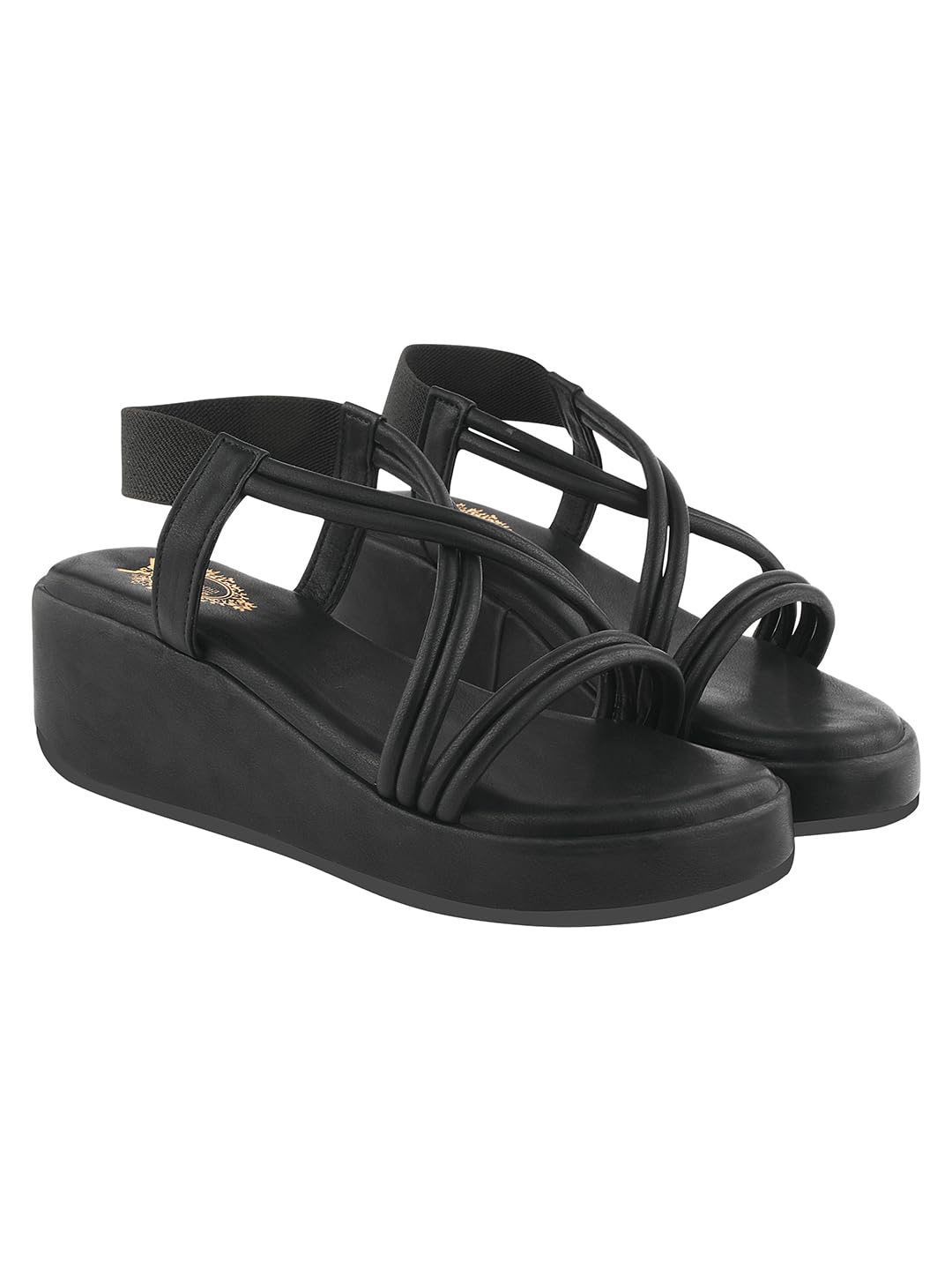 shoetopia Women’s & Girls Wedges sandal – Solid Criss-Cross Strap Design – Stylish, Comfortable, Durable Heels – Perfect for Casual, Party-picture-20