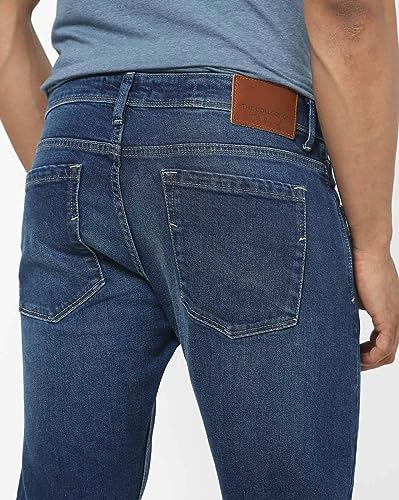 Image of THE COLLECTION Men Slim Mid Rise Blue Jeans