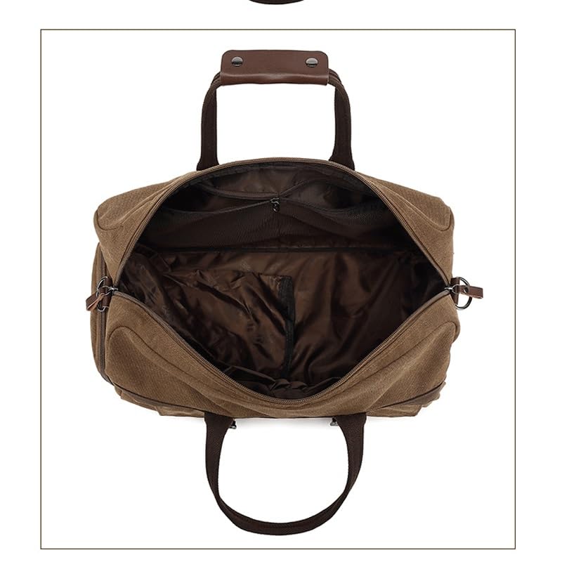 JSEIAJB Large Capacity Crossbody Travel Bag Duffel Canvas Duffel Bag Men's Portable Travel Bag3