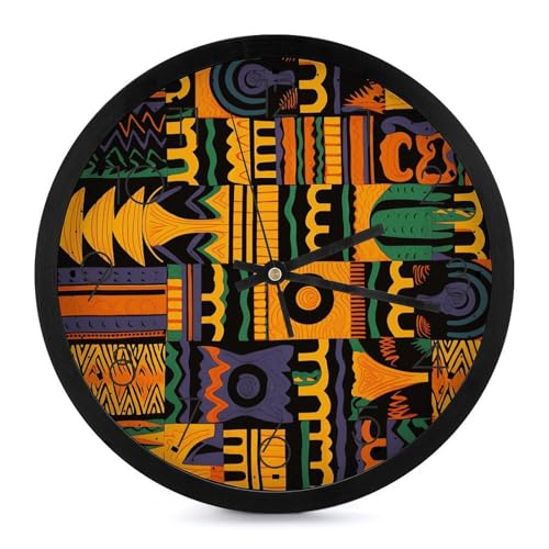 Reloj de Pared Digital Redondo 10 Pulgadas Negro miniatura 1