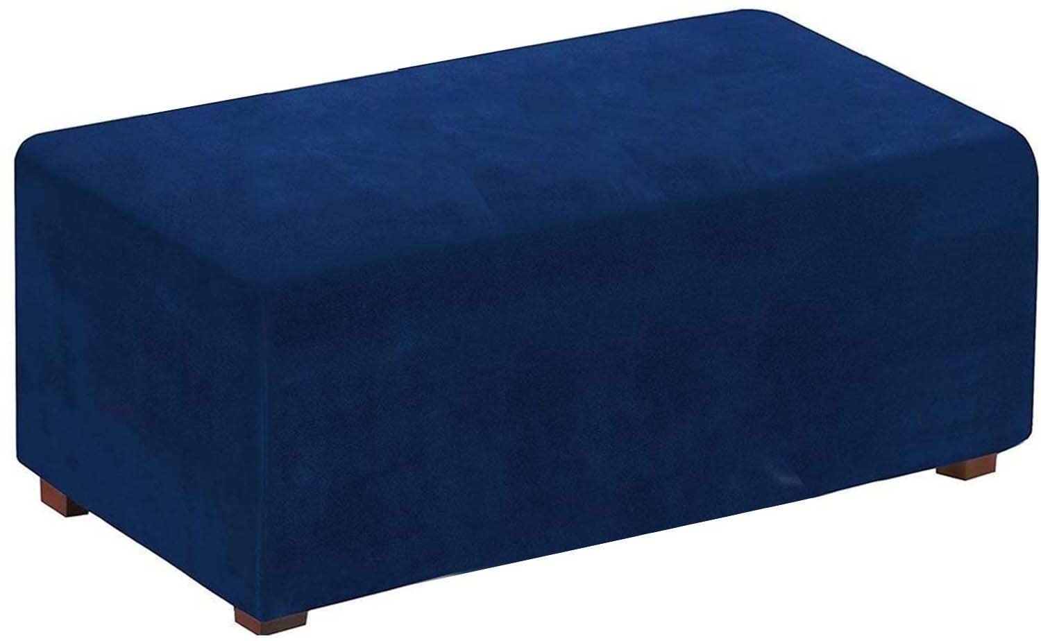 Housse de pouf en velours extensible rond 130-160 cm couleur 5