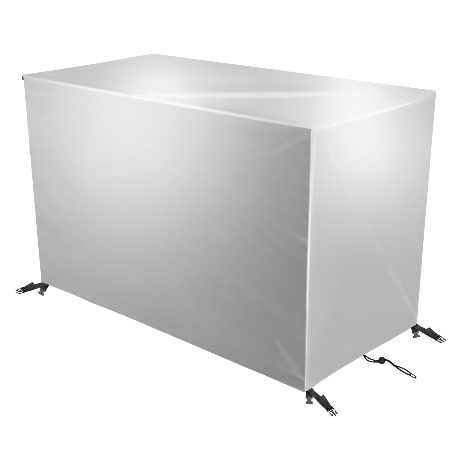 Housse pour meubles de jardin Oxford 420D imperméable argentée 280x220x90 cm