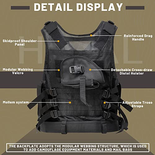 Himal Tactical Vest For Men-600D Encryption Polyester-Military Vest-Adjustable Lightweight Combat Vest #TOP3