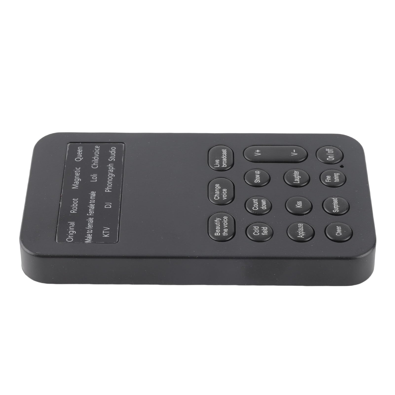 USB Voice Changer, 12 Stimmenmodi für Männer Frauen Babys, Soundkarte mit USB Anschluss für Streaming Gaming Podcasts Kompatibel mit PC einfach bedienbar