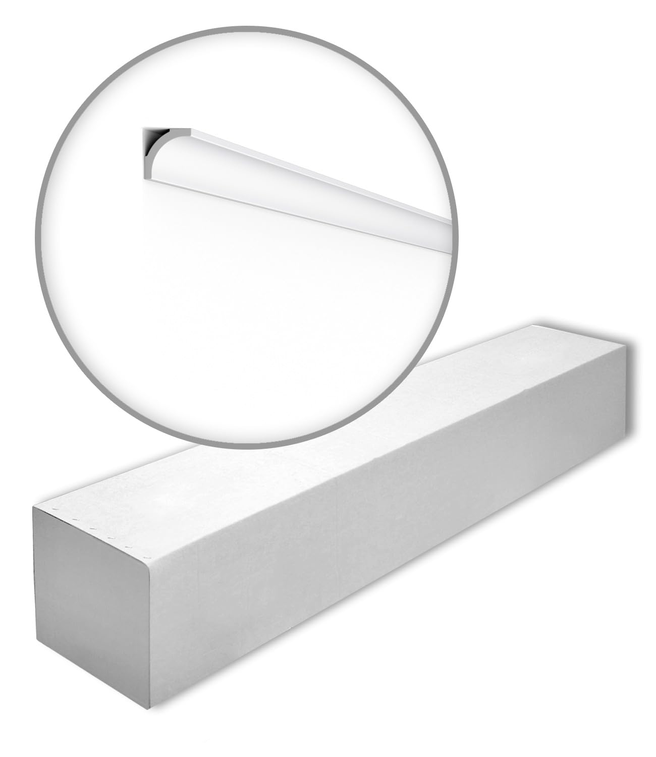 B2 NOMASTYL Cornice - 10 Pieces (20 m) - 35 x 35 x 2000 mm - NOËL & MARQUET - a Brand of NMC - Polystyrene