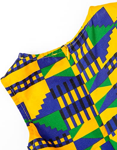 SHENBOLEN Girls Dashiki Print Dress African Tradition Dresses3