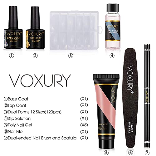 Das Poly Extension Gel Nail Set, das Natural Colors Builder Gel Set, enthält einen Basis-Gel-Decklack für das DIY Nail… – Bild 6