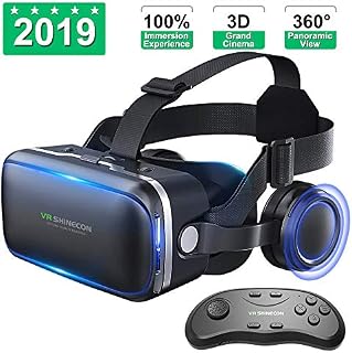 Vr Shinecon Vr Headset for Phone Cool Virtual Reality Goggles for Beginner,