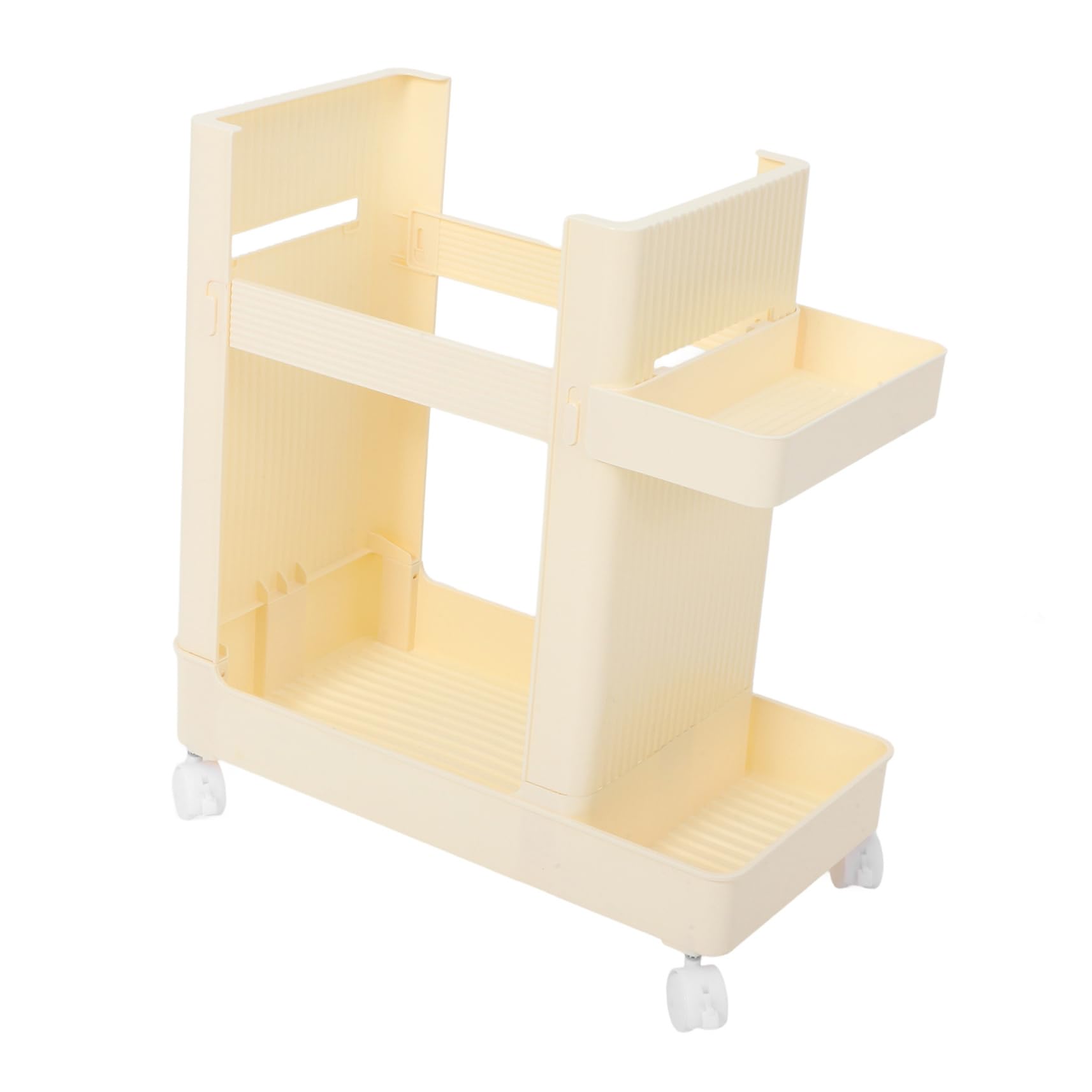 PRETYZOOM Gym Storage Rolling Cart Yoga Mat Holder Dumbbell Stand Space Efficient Slim Basket for Fitness