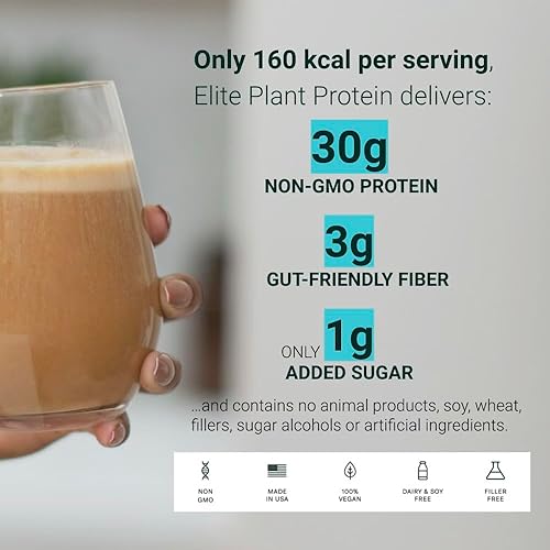 Miniatura 3 de FYTA Proteína vegana en polvo  Proteína de vainilla en polvo a base de plantas con mejor sabor y textura que la proteína de suero  Proteína en polvo