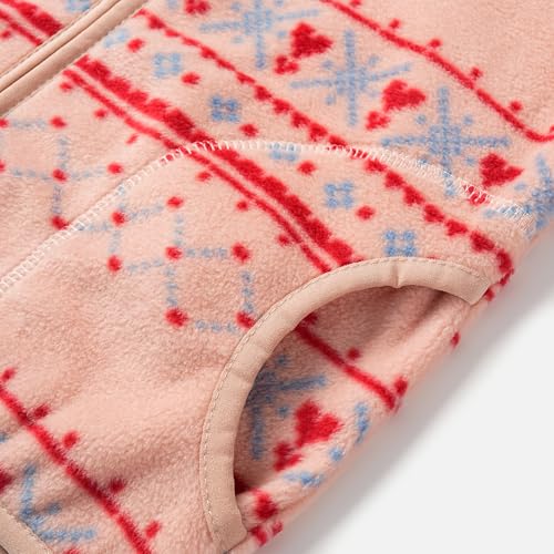 Image of Toddler Boys Girls Fleece Jacket Lightweight Fall Spring 2-12 Years | Soft Anti-Pilling Fleece, Easy Zip-Up, Hand-Warm Pockets, Windproof Stand Collar, Wear Alone or as Layer, Ideal for School