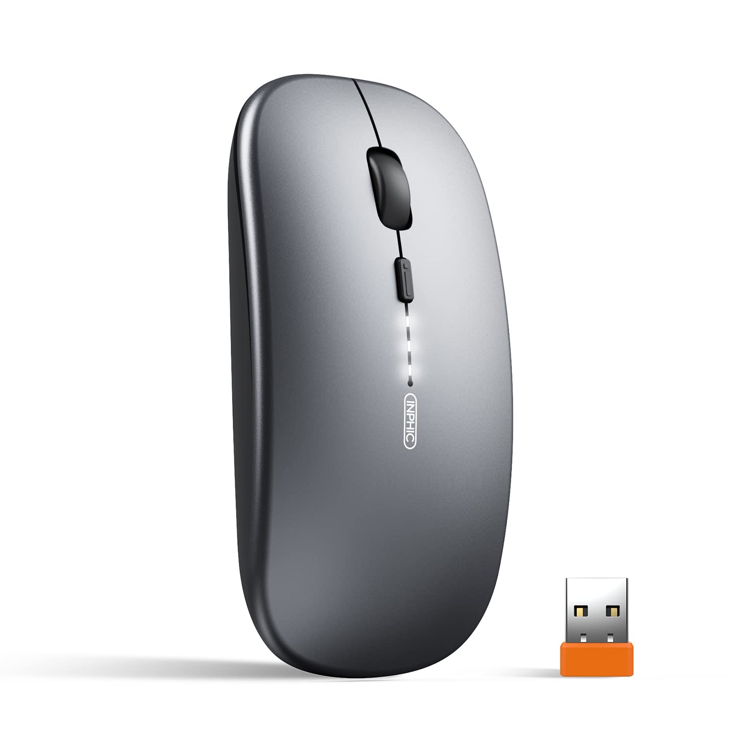 Buy INPHIC Wireless Mouse Rechargeable, [Upgraded], Ultra Slim 2.4G