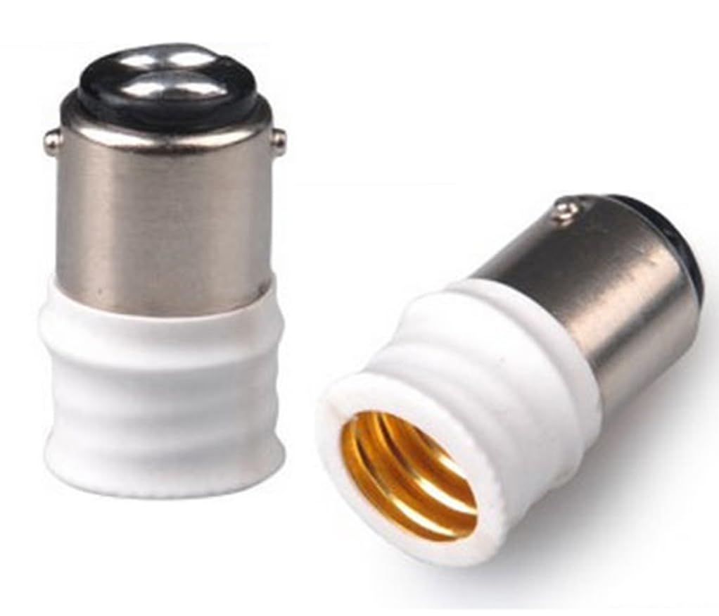 Shuohui Multicolour 2X B15/Ba15d To E14 Adaptor Lamp Holder Light Bulbs Converter Holder German