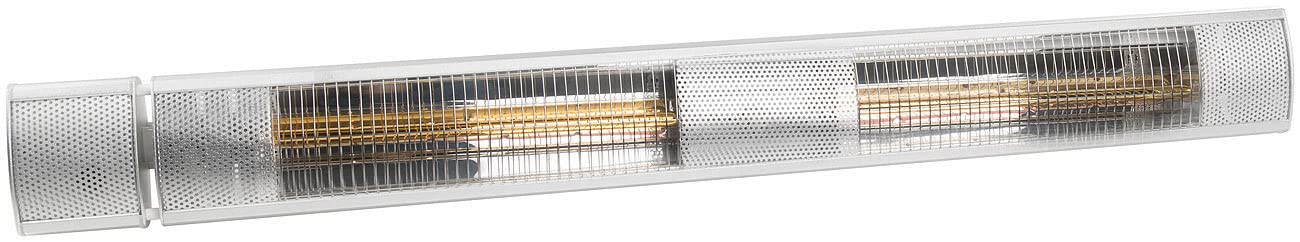 Semptec Urban Survival Technology Terrassenstrahler: IR-Außen-Heizstrahler, Goldröhre, 3.000 W, IP65, Fernbedienung, Silber (Heizstrahler Infrarot, Wand, draußen)