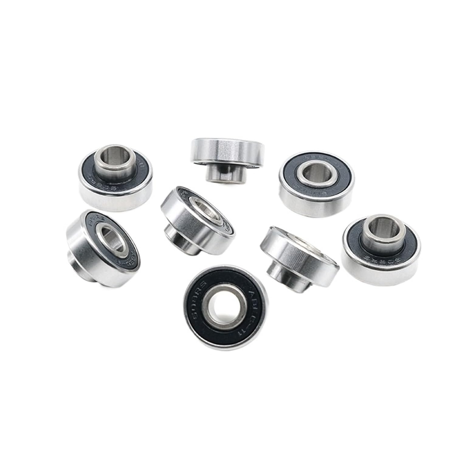 8pcs 608 2RS Bearing with Spacer ABEC-7 8X22X7 Longboard Skateboard Ball Bearings