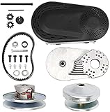 VEVOR Torque Converter 4-7HP Go Kart Clutch 1Inch Replaces Comet TAV2 Manco 10T 40 or 41 and 12T 35 Chain Drive Belt (1' 10T 40/41and 12T 35 Chain)