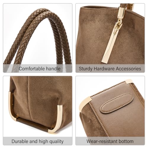 Image of FOXLOVER Large Capacity Tote Handbags for Women, Women's Top-handle Bags Fashion Shoulder Bags Purses Minimalist design
