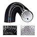Hon&Guan 5 Inch Flexible Clothes Dryer Transition Duct, Hose Aluminum HVAC Ducting 6.56 Feet for Grow Room Tent Ventilation Cooling HVAC Heating or Dryers(Black)
