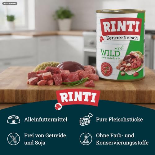 RINTI Kennerfleisch Wild 12 x 800 g