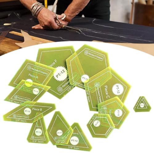 Plantillas acrílicas para acolchado y accesorios de patchwork en manualidades 7