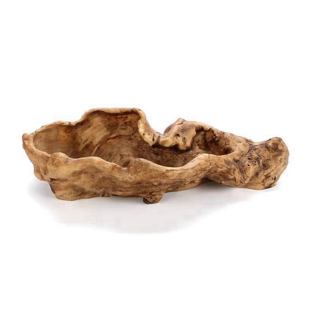 Osmond Pastoral Retro Landscape Flower Pot, Resin Tree Stump Planter, Artificial Driftwood Sculpture, Rustic